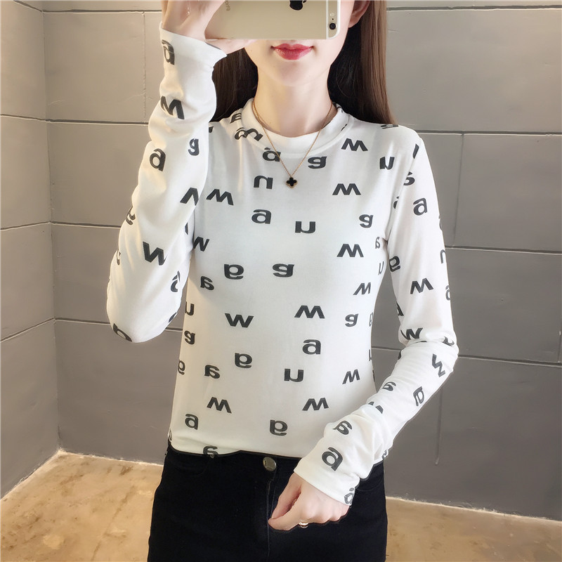 2020 new autumn bottoming shirt women  clothes autumn and winter slim top long sleeve T-shirt | BigBuy360 - bigbuy360.vn