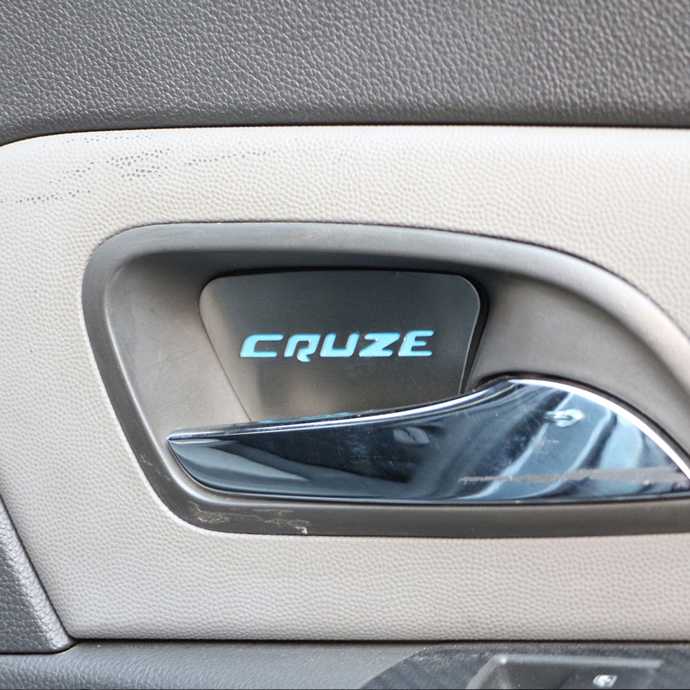 Bộ 4 Viền Dán Cửa Bên Trong Xe Hơi Bằng Thép Không Gỉ Cho Chevrolet Chevy Cruze Sedan Hatchback 2009-2014