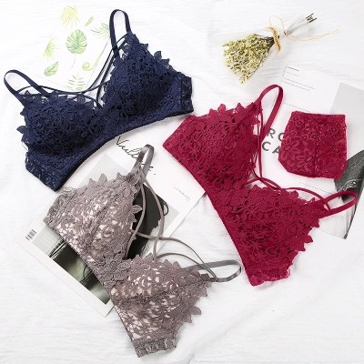 Áo ngực ren không gọng hở lưng quyến rũ dành cho nữ