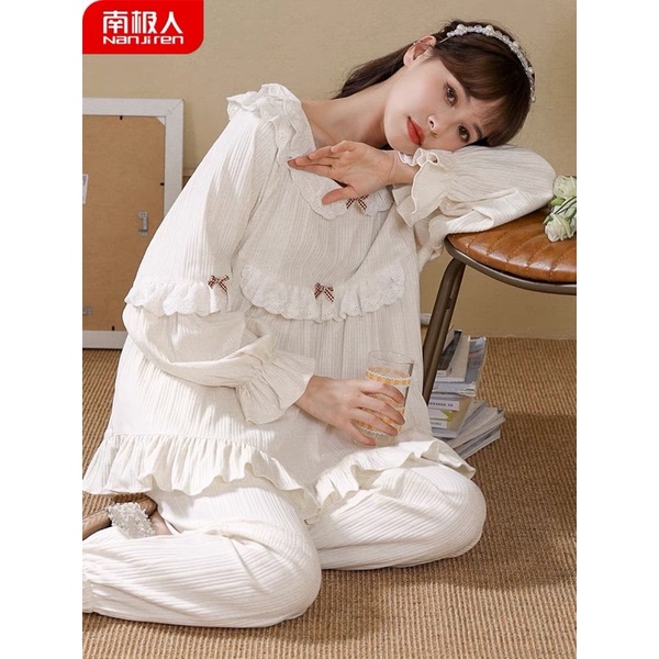 Bộ Ngủ Tiểu Thư Bánh Bèo Nhiều Màu Sắc , bắt mắt người nhìn