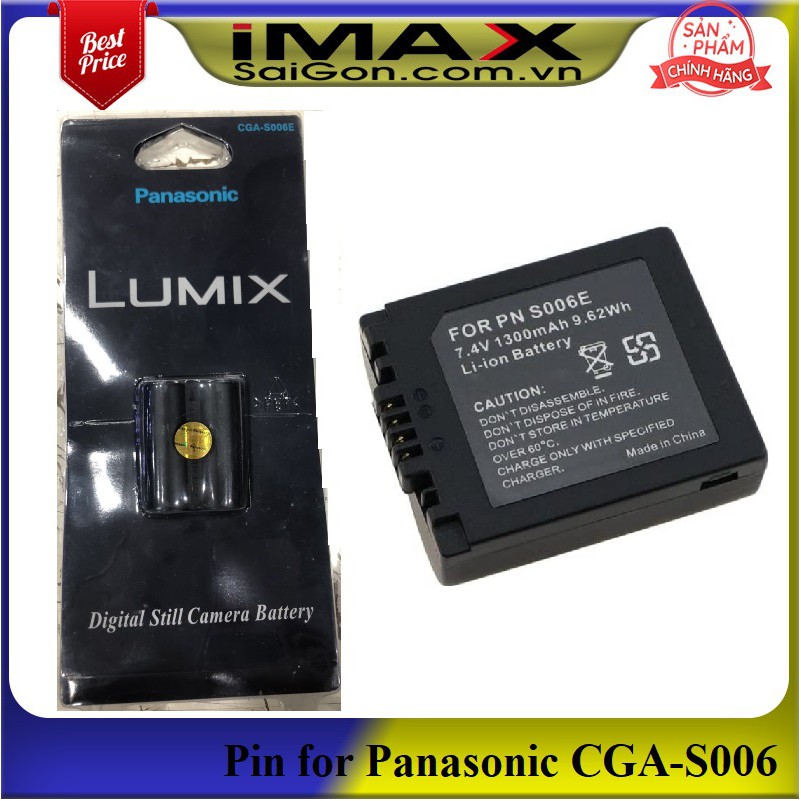 Pin thay thế pin máy ảnh Panasonic CGA-S006