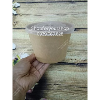 100 tô giấy 750ml + nắp