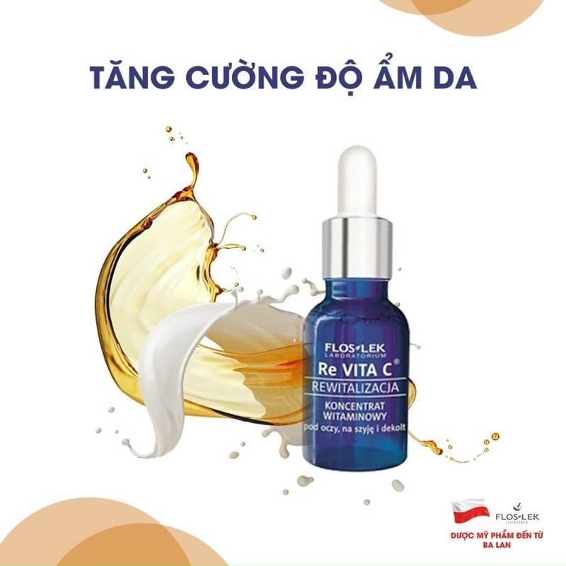 TINH CHẤT DƯỠNG SÁNG, MỜ THÂM SẠM NÁM TRẺ HOÁ FLOSLEK RE VITA C 30ML