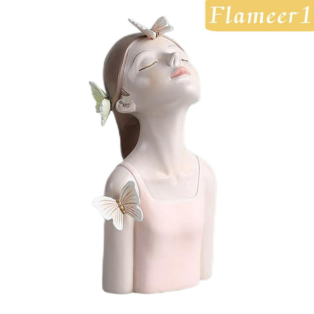 Mô Hình Cô Gái Và Bươm Bướm Đáng Yêu Kích Thước 11.5x9.5x20.5cm
