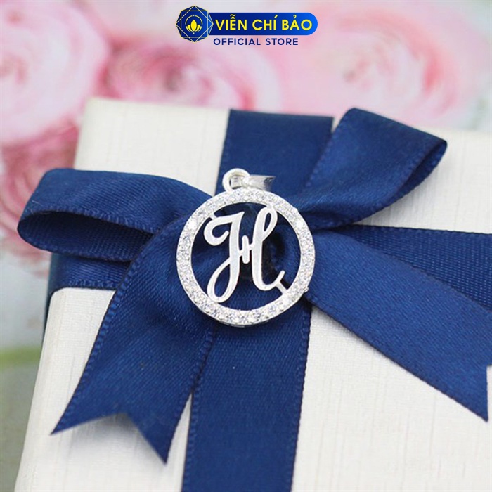 Dây chuyền bạc nữ Mặt chữ cách điệu theo tên bạc S925 thời trang phụ kiện trang sức nữ Viễn Chí Bảo D400693