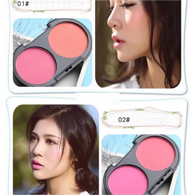 Một hộp phấn má hồng 2 Ô Lameila kèm cọ tiện lợi | BigBuy360 - bigbuy360.vn