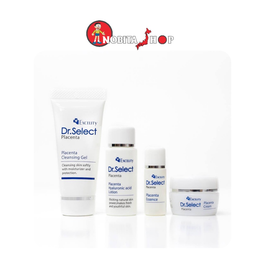 Set dưỡng da mini Dr Select Placenta loại nhỏ 4 món