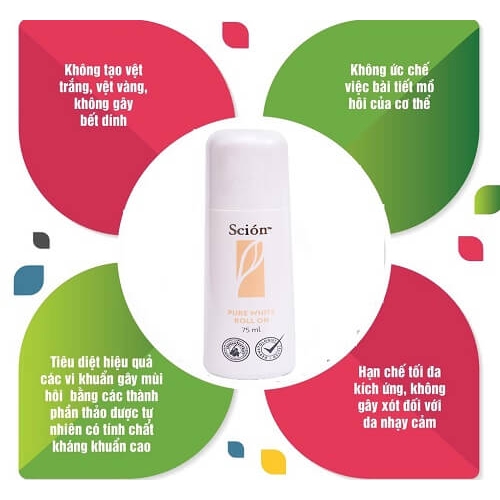 Lăn Khử Mùi Scion Pure White Roll On | BigBuy360 - bigbuy360.vn