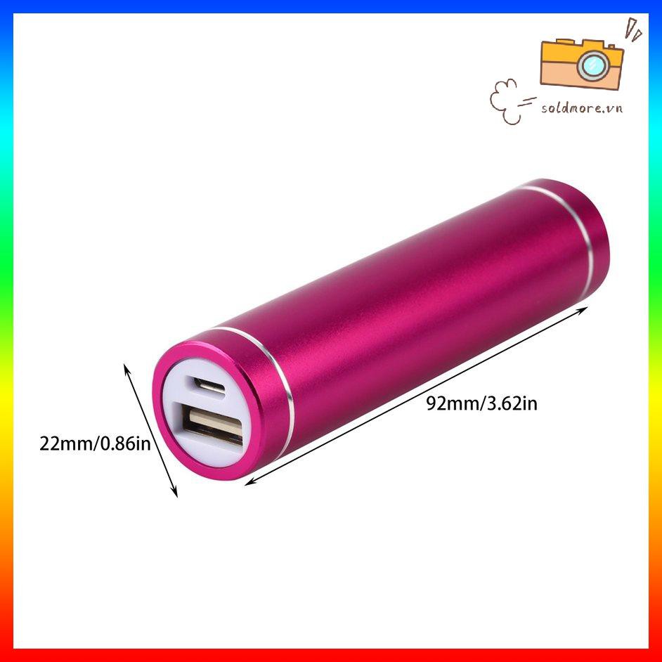 Hộp Sạc Dự Phòng Mini USB Cho Pin 1x 18650 Tiện Dụng