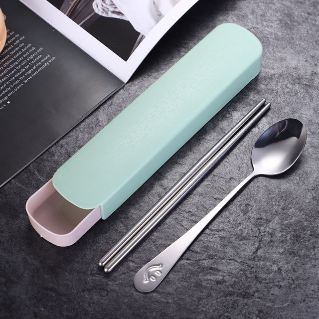 Bộ Muỗng Đũa Thìa Inox 304 Cho Dân Văn Phòng, Sinh Viên, Đi Picnic Dã Ngoại Mocato