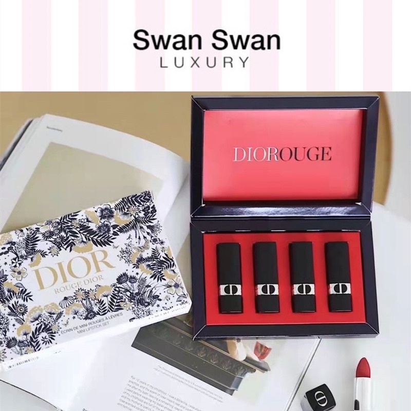 Set 4 Son Dior Rouge Màu Hot Nhất Bộ Son 1.5g