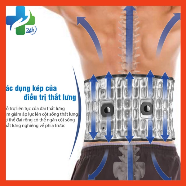 Đai Lưng Cột Sống Thoát Vị Đĩa Đệm Hailicare, Đai Hơi Kéo Dãn Cột Sống Chính Hãng