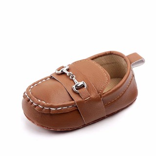 Giày Lười Da Đế Mềm Thời Trang Cho Bé Trai