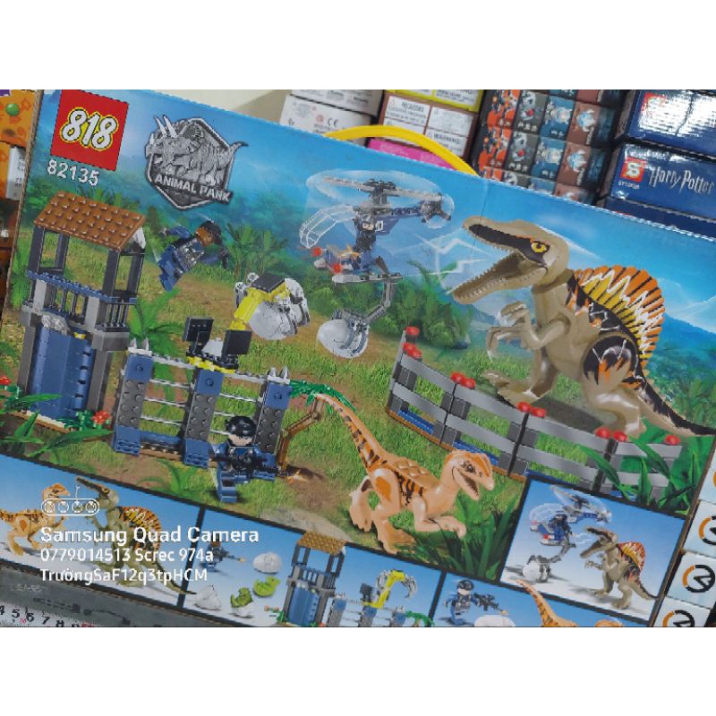 818 82135 công viên khủng long jurassic world thằn lằn nước bảo vệ trứng đồ chơi lắp ráp ghép hình thông minh