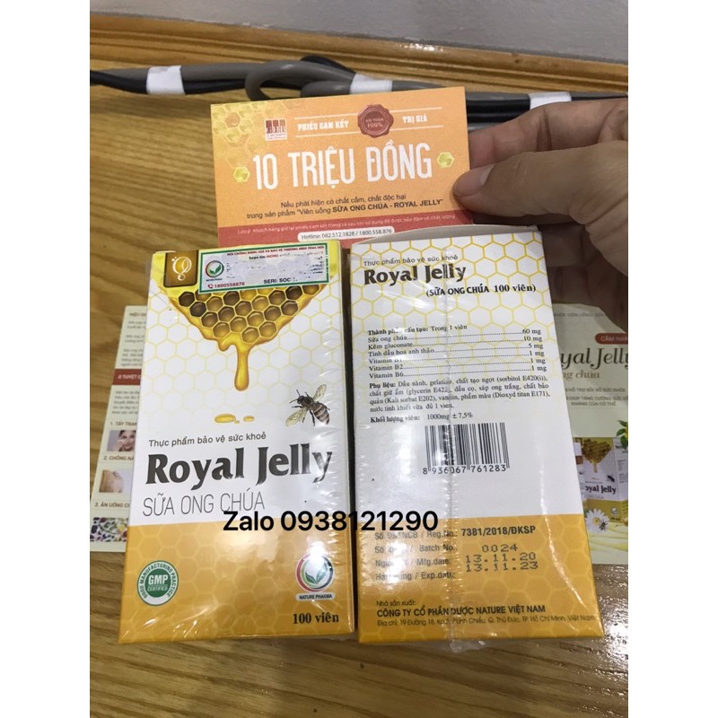 Sữa Ong Chúa ROYAL JELLY (Chính hãng xoá tem - Date mới)