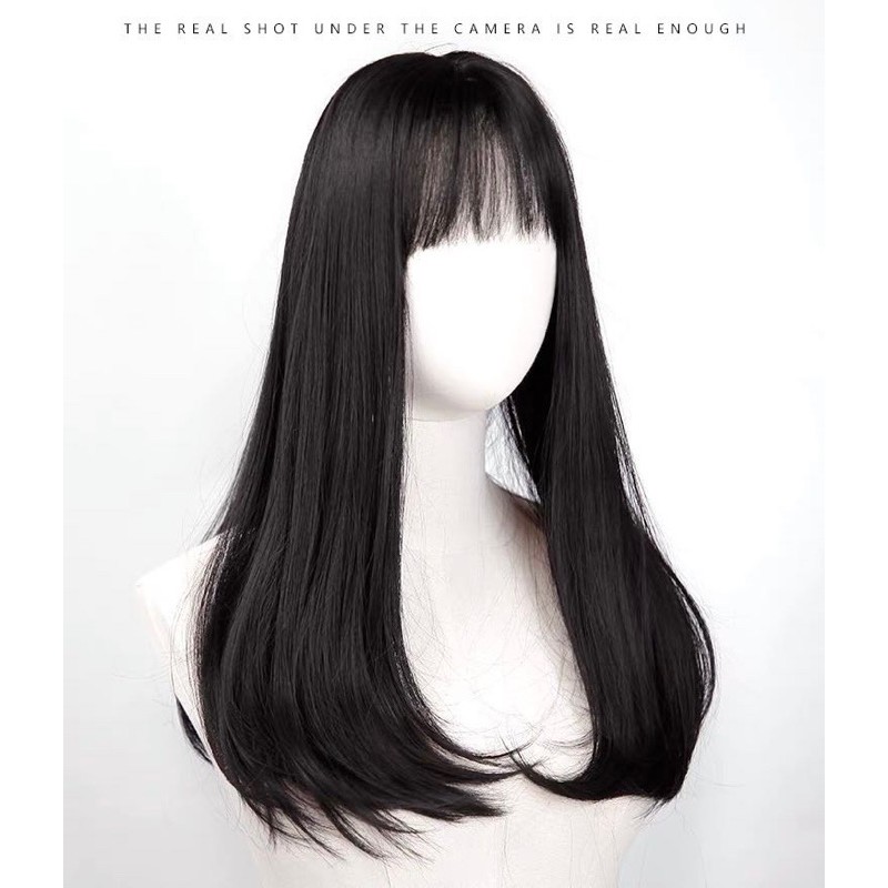 Tóc Giả Nguyên Đầu Cúp Bầu 45cm Qs160