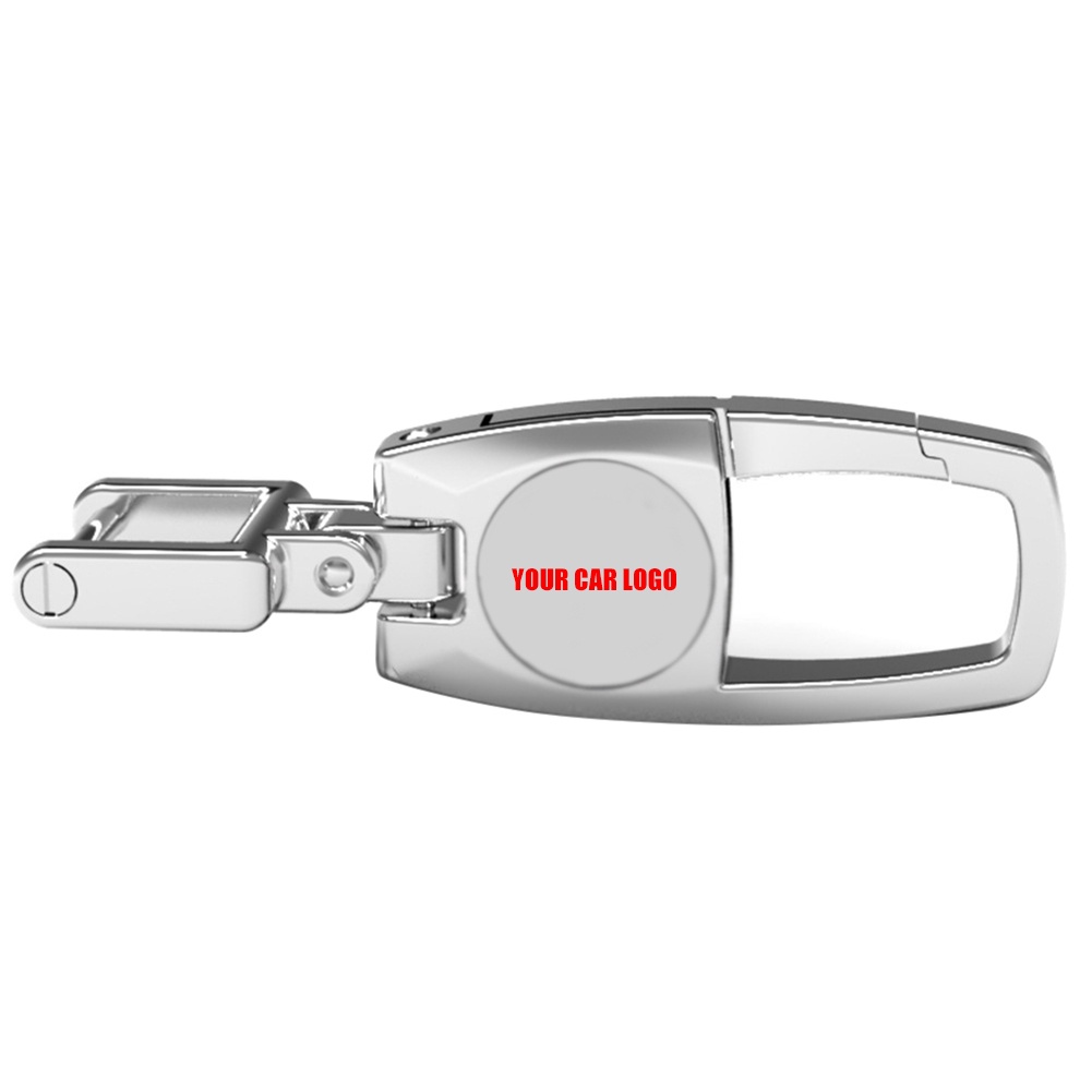 Móc Khóa Kim Loại Hình Logo Xe Hơi Honda Au-Di Benz Ford