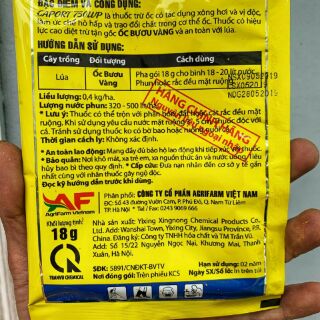 Bả diệt ốc sên rắc đất hoặc phun, gói 18g