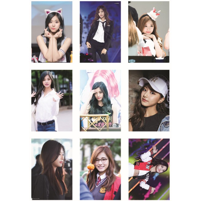 Lomo card ảnh thành viên TWICE - TZUYU (TỬ DU) full 90 ảnh