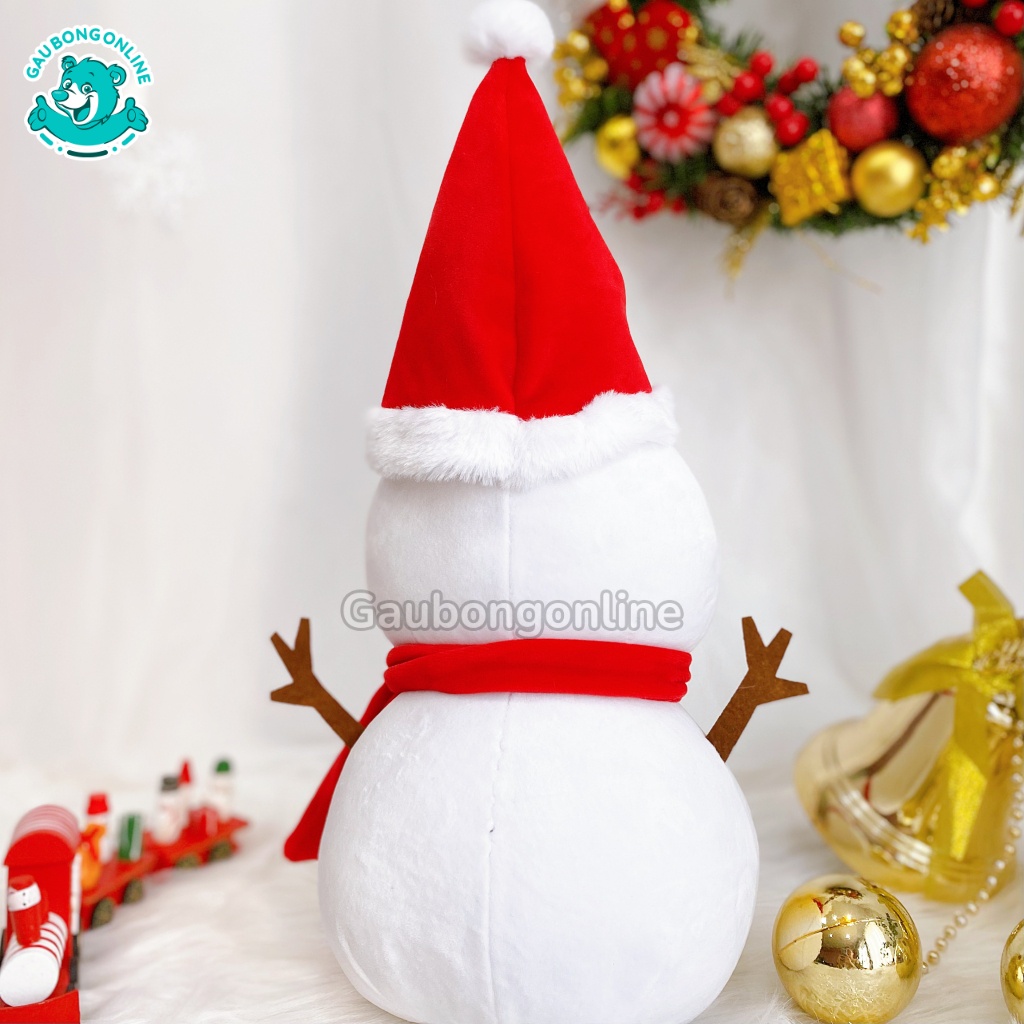 Gấu Bông Người Tuyết Giáng Sinh Noel Cúc Đen Cao Cấp Gấu Bông Online