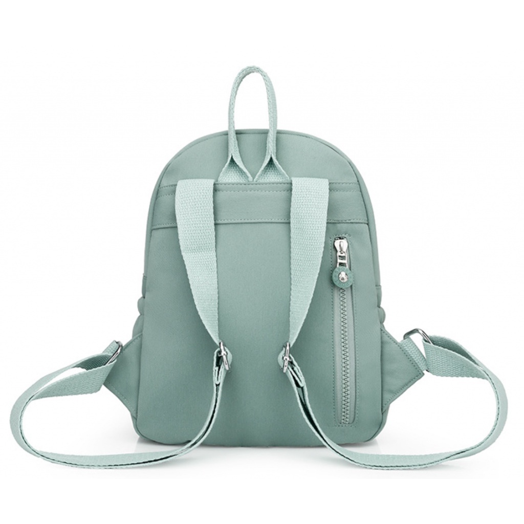 Ba Lô Du Lịch mini Vải Oxford Màu Trơn Thời Trang Hàn Quốc 2022