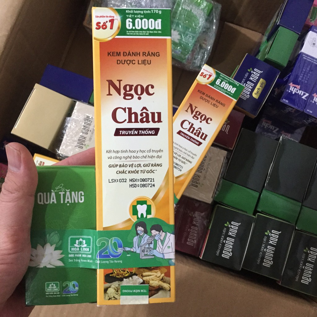 170g Kem đánh răng dược liệu Ngọc Châu 170g