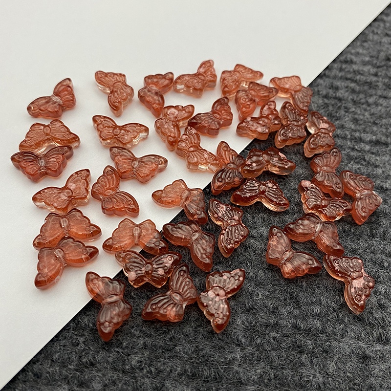 5 con bướm 7*15mm nguyên liệu làm trâm làm trang sức cổ trang cosplay cổ phục