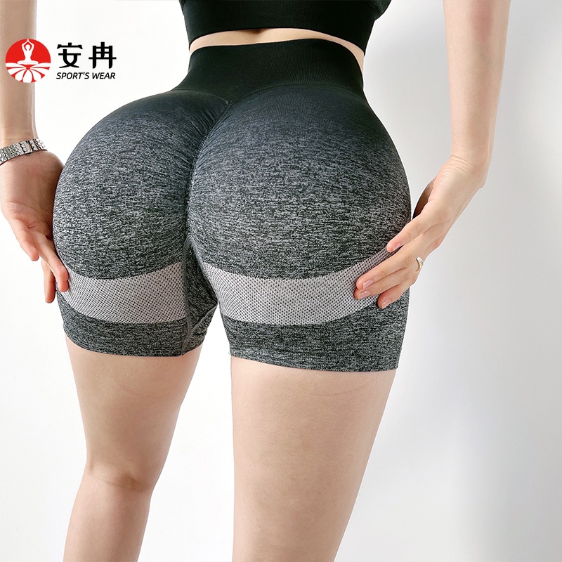 Quần Short Tập Yoga Anran Lưng Cao Dáng Ôm Thời Trang Cao Cấp Cho Nữ
