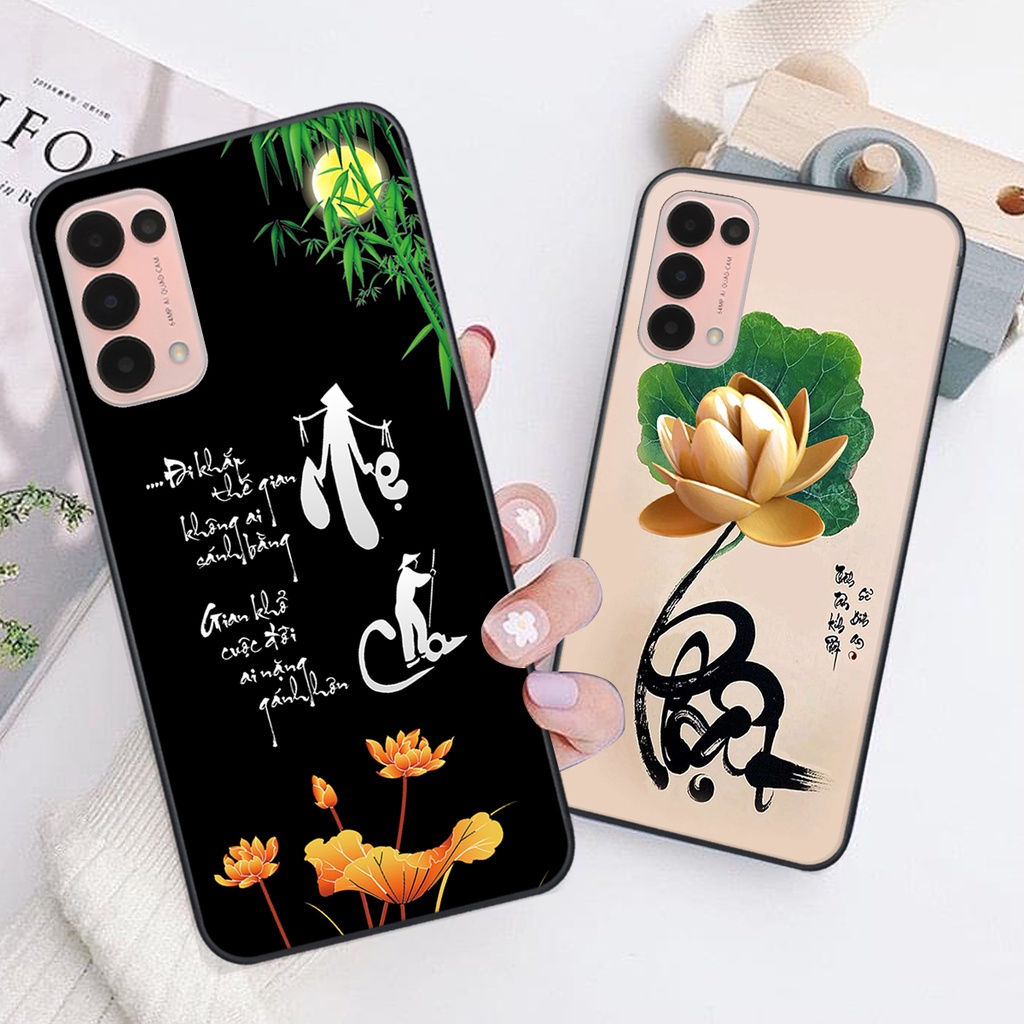 Ốp lưng Oppo RENO 5 in hình chữ tài chữ lộc, Cha Mẹ, bình an SIÊU ĐẸP
