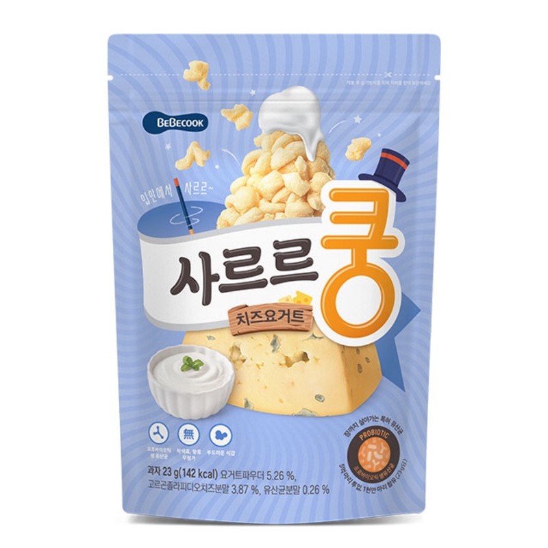 Bánh bỏng Bebecook Hàn Quốc vị phô mai – 23g (1y+) [DATE 01.06.2021]