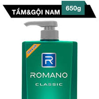 Tắm gội 2 trong 1 romano classic 650g