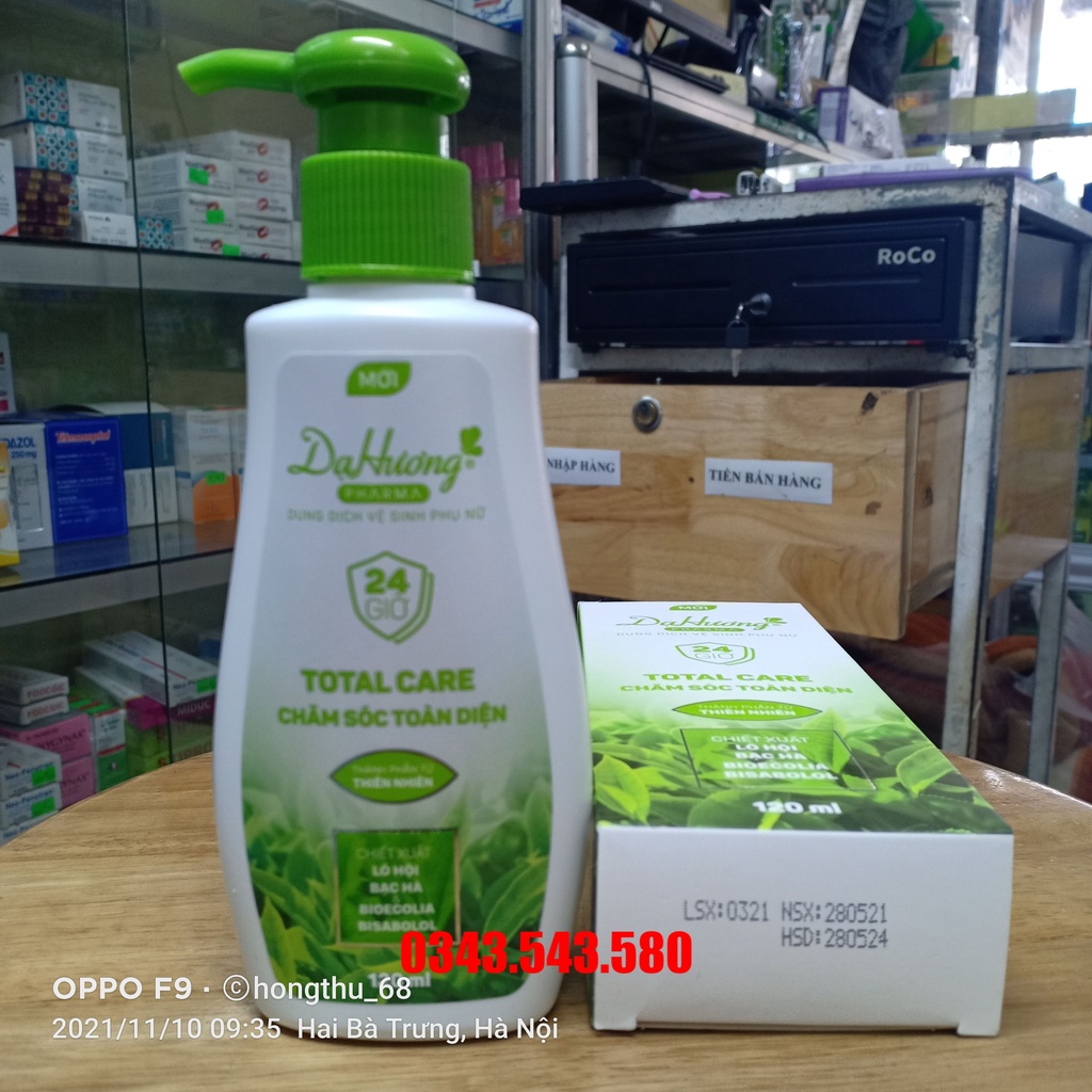 Dạ Hương Pharma Total care MỚI chai vòi 120ml