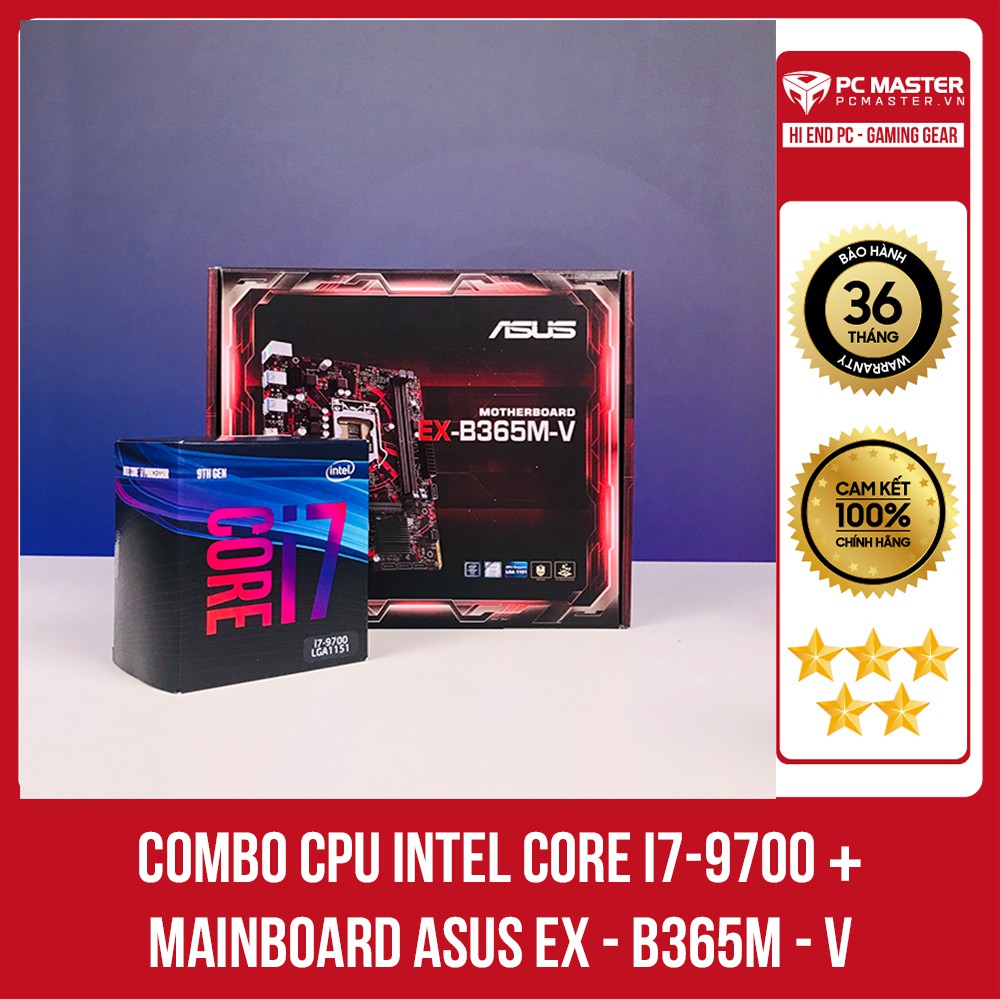  COMBO CPU Intel Core i7-9700 & Mainboard HÀNG CHÍNH HÃNG FULLBOX | WebRaoVat - webraovat.net.vn