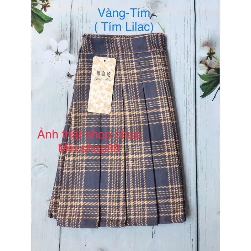 Chân váy kẻ Caro Tenis xếp ly Quảng Châu | BigBuy360 - bigbuy360.vn