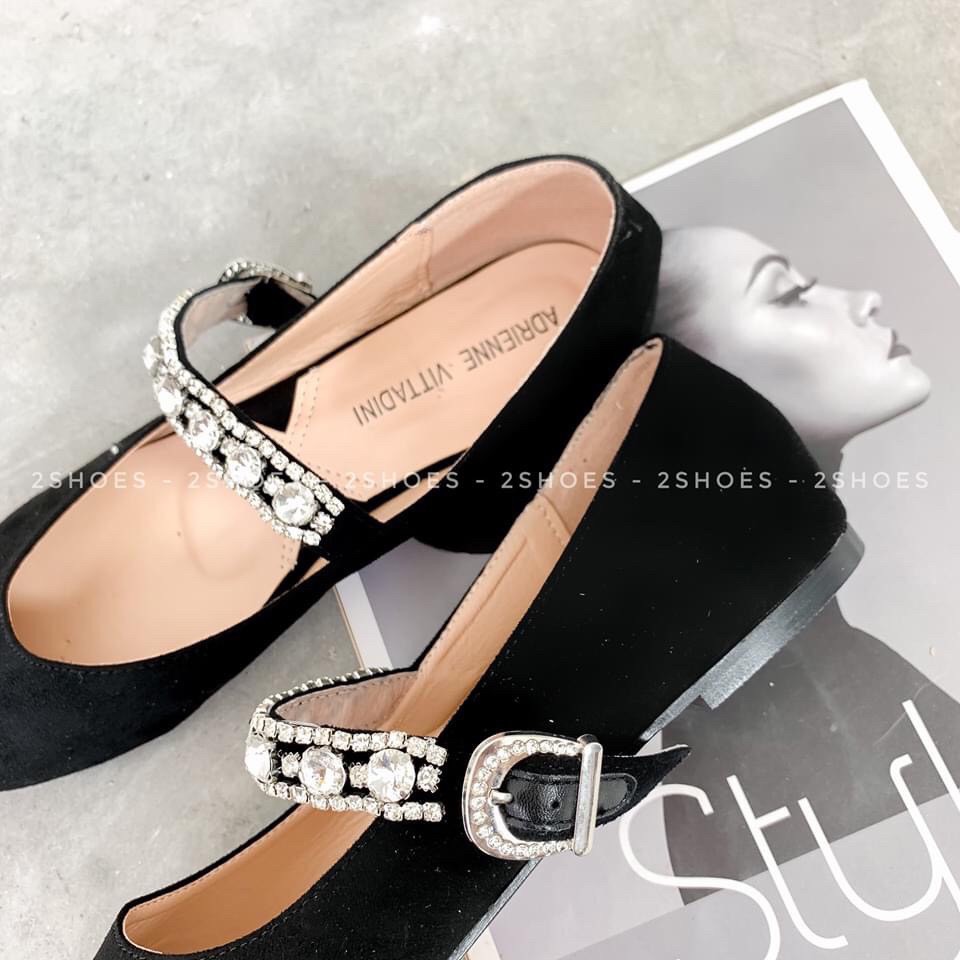 GIÀY BỆT MŨI TRÒN QUAI NGANG ĐÍNH HẠT NGỌC | BigBuy360 - bigbuy360.vn