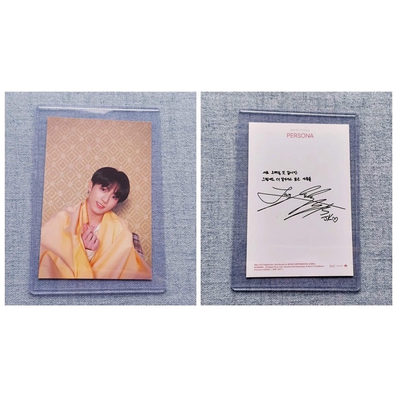 Poscard Tae, Jungkook, RM, JHOPE, Jimin album Persona off