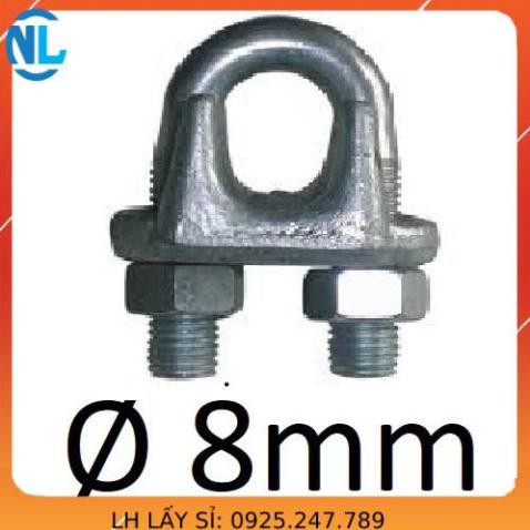 10 Cóc khóa dây cáp Ø [ 8mm ] cáp thép giá sỉ