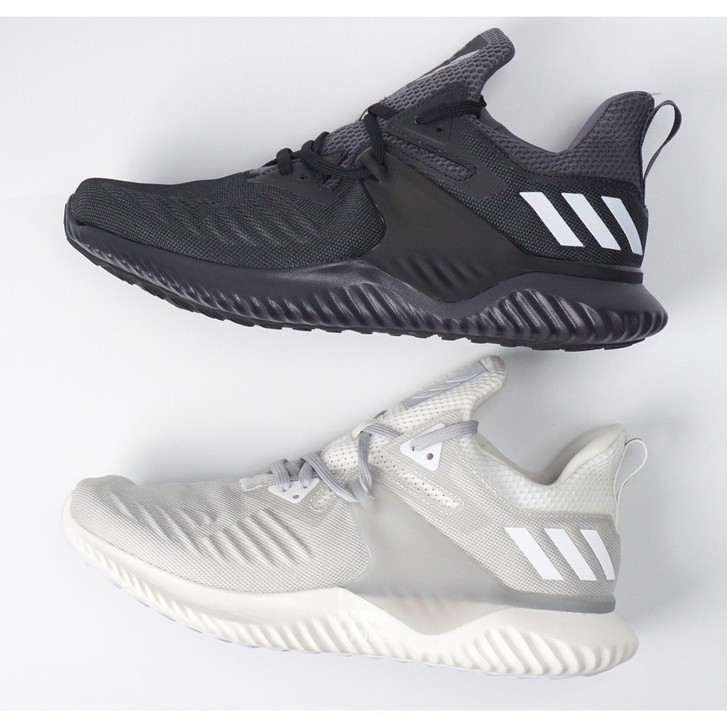 【Bắn thật】Adidas ALPHABOUNCE BEYOND Ngựa chạy bộ BD7095 màu trắng xám BB7568 màu đen uy tín 2020 new