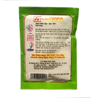 Bột rau câu Agar Việt Xô 25g