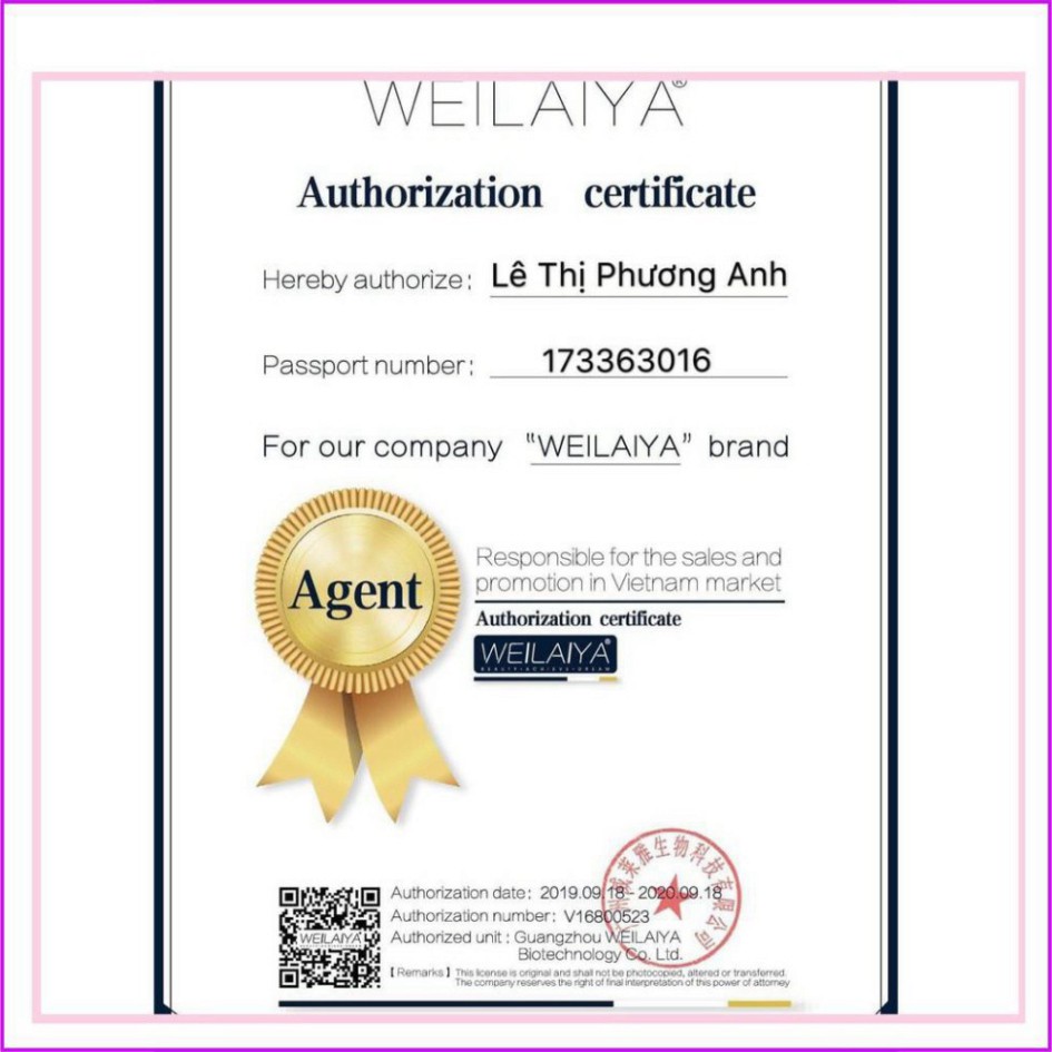 Sữa tắm nước hoa Weilaiya tinh chất trứng cá tầm 315ml | BigBuy360 - bigbuy360.vn