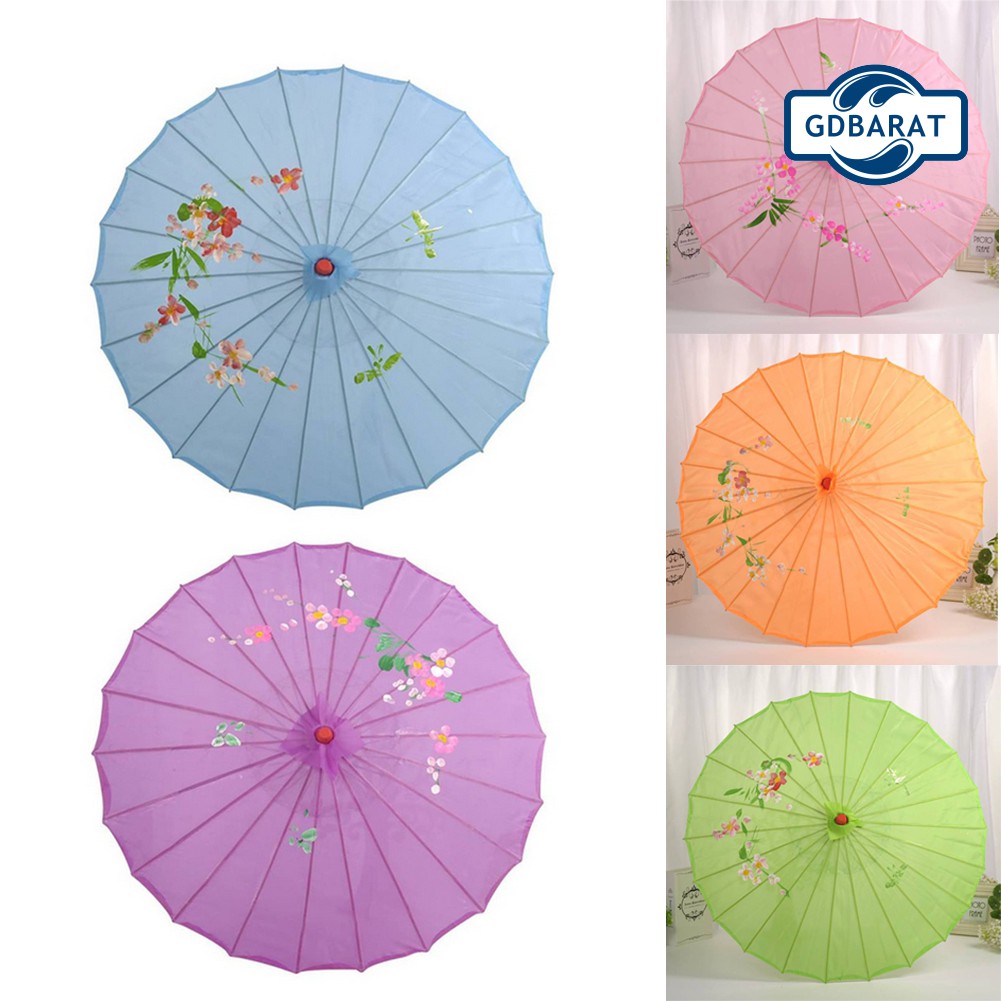 Dù Che Nắng Bằng Lụa Phong Cách Trung Hoa Cổ Điển Độc Đáo Dùng Trong Trang Trí Tiệc Cưới