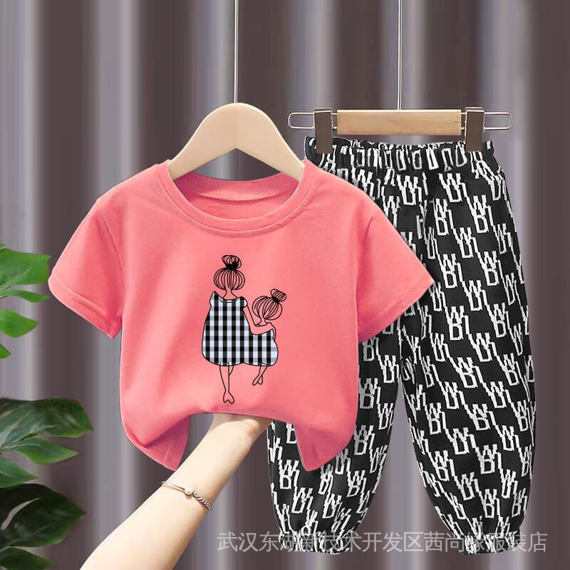 Set Đồ Thời Trang Mùa Hè Phong Cách Phương Tây Cho Bé Gái