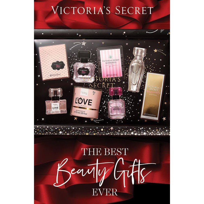 Set 4 Nước Hoa Mini Victoria’s Secret Best-Of Eau de Perfum Gift Set (Love, Tease, Bombshell, Heavenly)