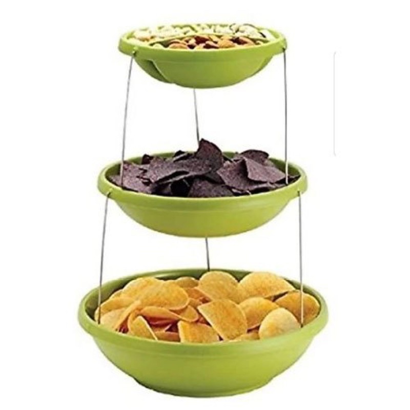 Khay đựng đồ 3 tầng. Có thể gấp gọn gàng