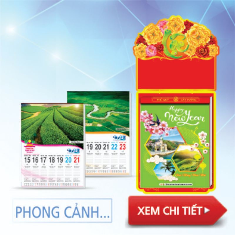 Mẫu lịch 52 tuần Phong Cảnh Việt Nam 2021 | Shopee Việt Nam