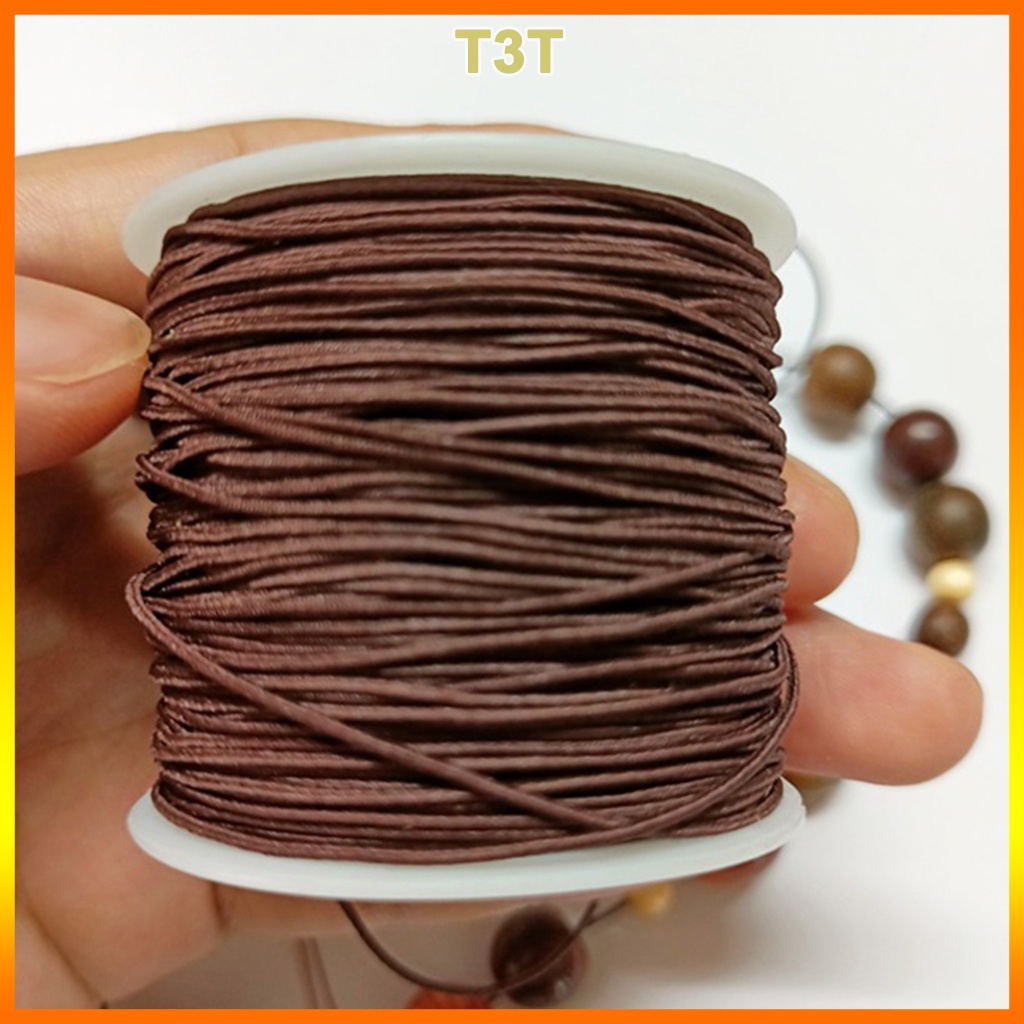 Dây xâu vòng gỗ phong thuỷ, Dây dù lõi chun xâu đủ các size hạt làm vòng tay và vòng cổ - Tặng kim xâu - T3T