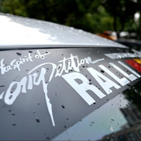 Sticker chữ dán trang trí kính chắn gió ô tô