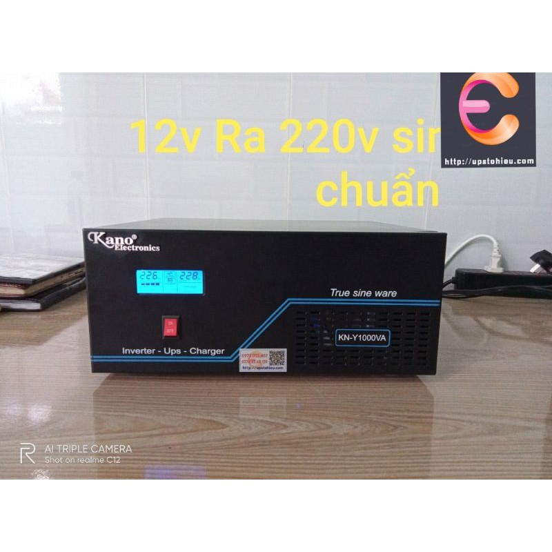 Inverter_ups Kano Sin Chuẩn 12v24v 1000va 650w _Tô Hiệu