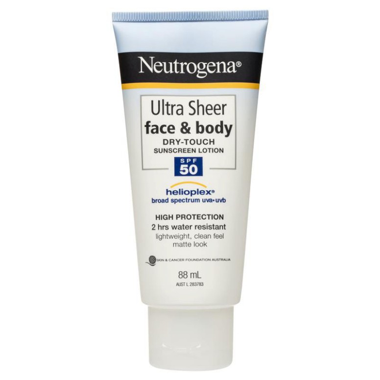 Giá Shock Kem chống nắng Neutrogena Ultra Sheer Face và Body Dry Touch Sunscreen Lotion SPF50 88ml