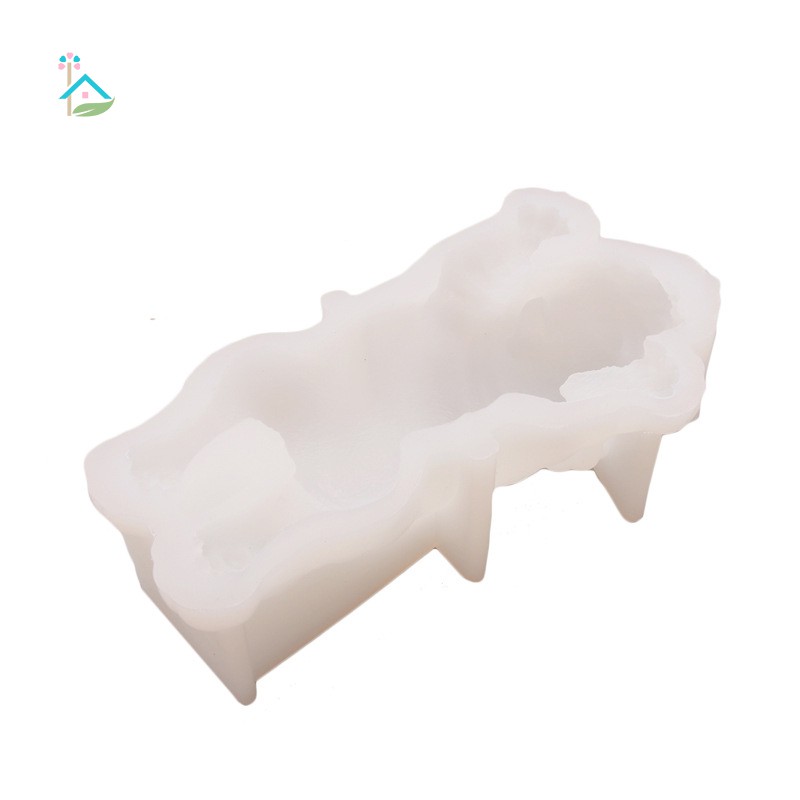 Khuôn làm bánh/ kem/ pudding bằng silicone hình con chó Shar Pei 3D đáng yêu